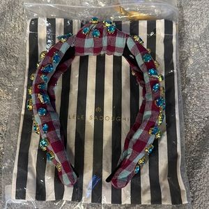 Lele Sadoughi crystals knotted headband
